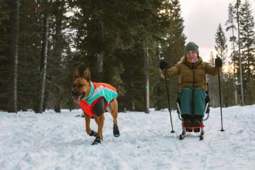 Ruffwear Lumenglow Hi Viz Jacket  Red Sumac Gr. XXS